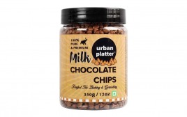Urban Platter Milk Chocolate Chips   Plastic Jar  350 grams